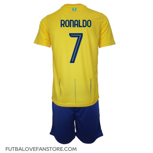 Al-Nassr Cristiano Ronaldo #7 Domáci Detský futbalový dres 2023-24 Krátky Rukáv (+ trenírky)